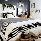 AGADIR Moroccan Pom Pom Blanket
