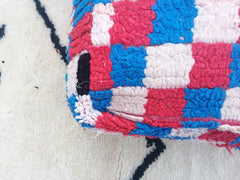 Vintage Moroccan Floor Rug Pouf
