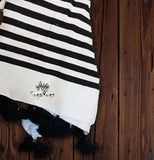 AGADIR Moroccan Pom Pom Blanket