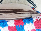 Vintage Moroccan Floor Rug Pouf
