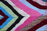 Colorful Zebra - 4.2 x 7.5 ft